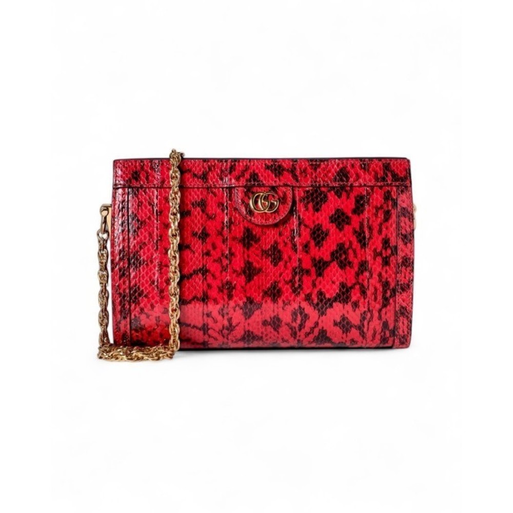 Gucci Ophidia Red Python Shoulder Bag - Vintage - image 1